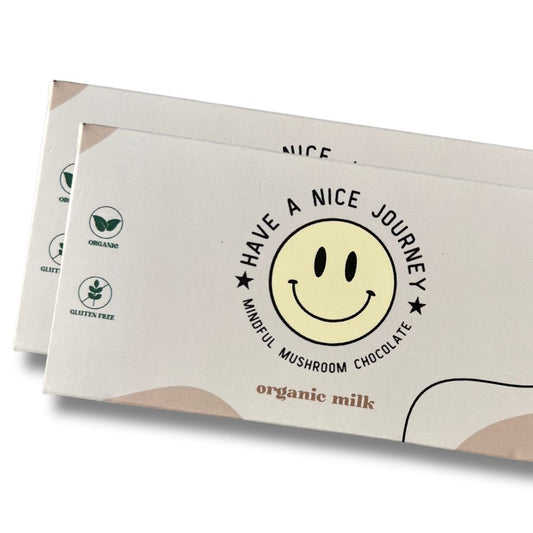 2 Pack Organic Milk Chocolate Mushroom Bar